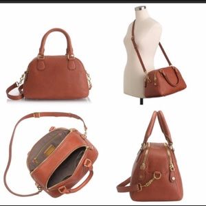 J Crew Biennial Satchel - with tags - camel